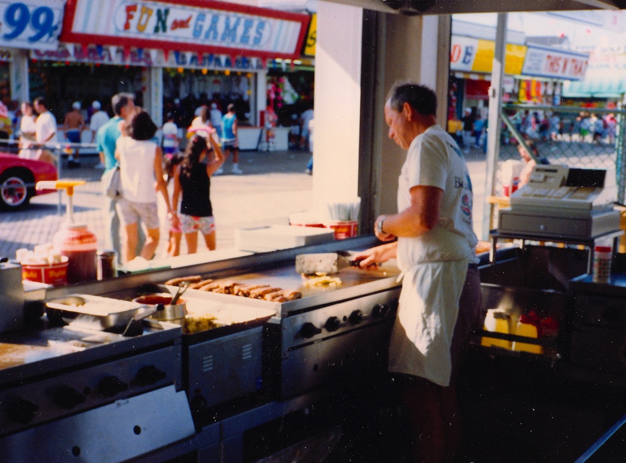 Sausage, peppers and onions at the Jersey Shore—mmmmm, you can almost