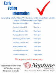 Early Voting Information 1 Early Voting Information 1